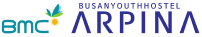 BMC 부산유스호스텔 아르피나 로고